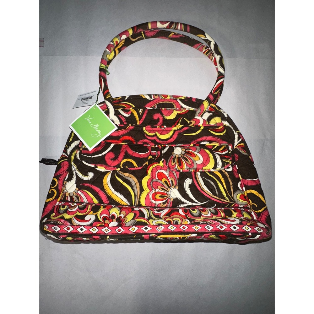 Vera Bradley Bowler Bag Puccini Paisley Quilted Cotton Handbag NWT